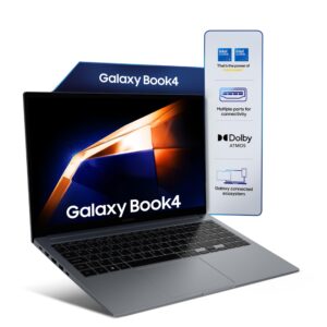 New Arrivals samsung galaxy book4 (gray, 16gb ram, 512gb ssd)| 15.6" full hd screen | intel i5 14th gen 120u processor |windows 11 home | ms office 2021 | fingerprint reader | intel iris xe graphics |rj45 lan port
